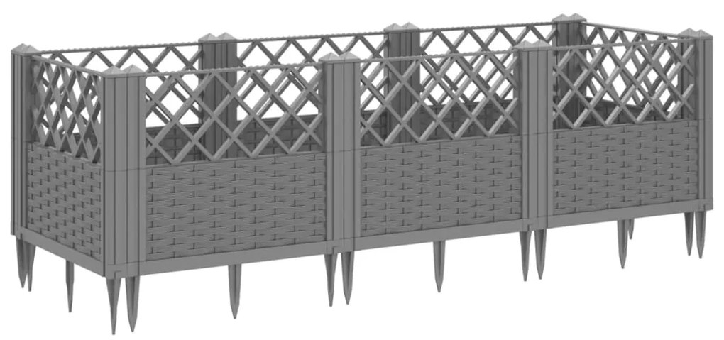 ΖΑΡΝΤΙΝΙΕΡΑ ΜΕ ΠΑΣΣΑΛΟΥΣ ΓΚΡΙ 123,5X43,5X43,5ΕΚ. ΠΟΛΥΠΡΟΠΥΛΕΝΙΟ 368018