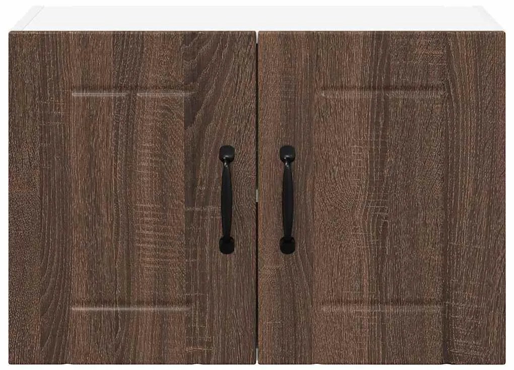 vidaXL Κρεμαστό ντουλάπι κουζίνας Επιτοίχιο Καφέ δρυς 60 x 31 x 40 εκ