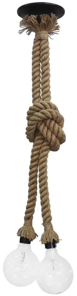 Φωτιστικό Οροφής Δίφωτο MR-02C 31-0104 Brown Rope