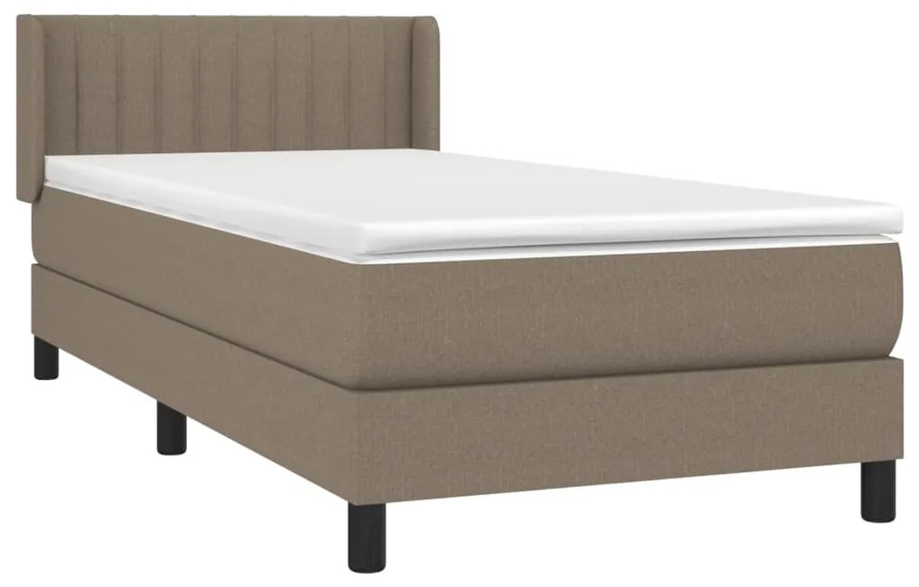 ΚΡΕΒΑΤΙ BOXSPRING ΜΕ ΣΤΡΩΜΑ TAUPE 80X200 ΕΚ. ΥΦΑΣΜΑΤΙΝΟ 3129829