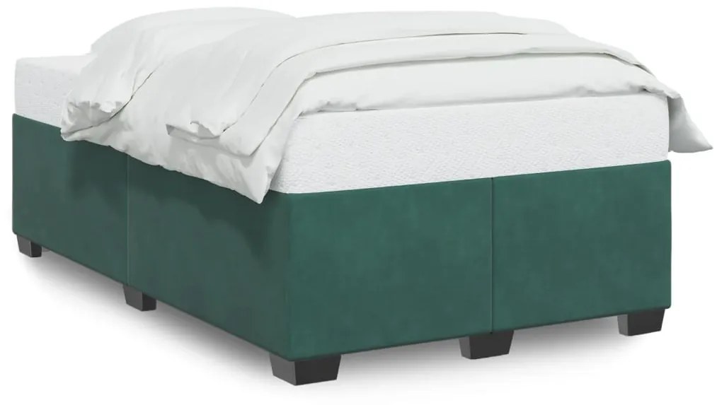 Σκελετός Κρεβατιού Χωρίς Στρώμα Πράσινο 120x200εκ. Βελούδινο