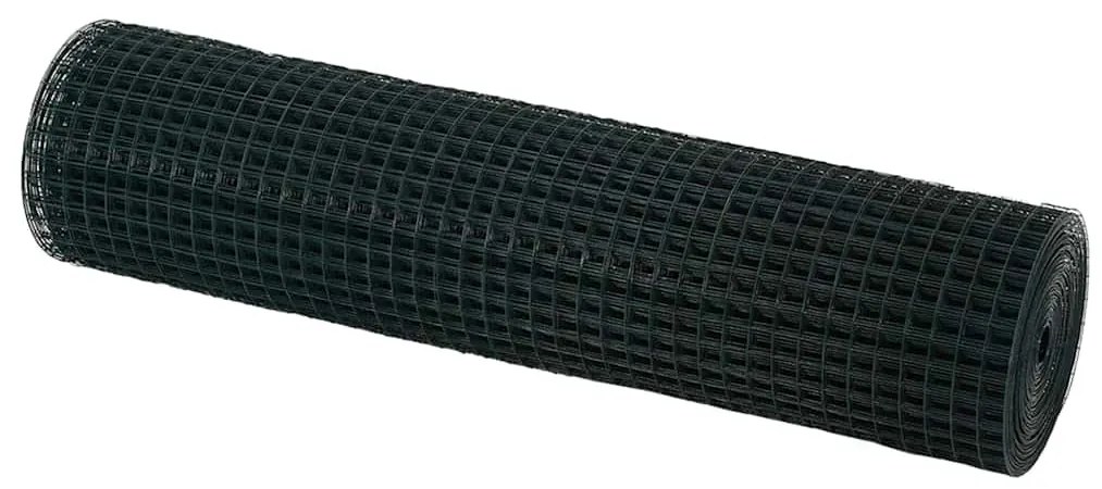 vidaXL Συγκολλητός φράχτης από σύρμα Πράσινο 0.6 x 100 μ