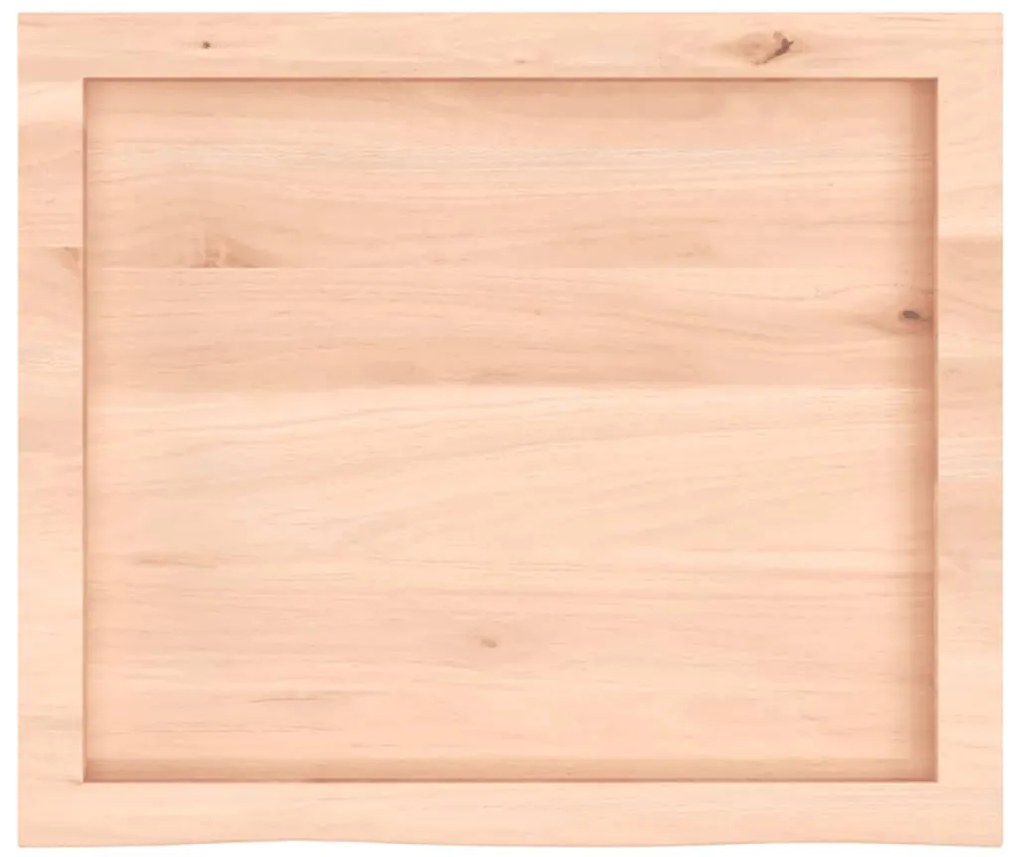 vidaXL Ράφι Τοίχου 60x50x(2-6) εκ. από Ακατέργαστο Μασίφ Ξύλο Δρυός