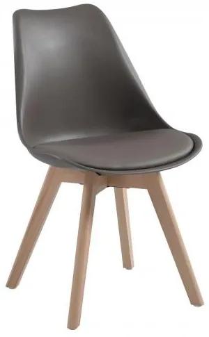 MARTIN καρέκλα Metal cross Ξύλο/PP SandBeige/Αμοντ.ταπετσ 48x56x82cm ΕΜ136,90W