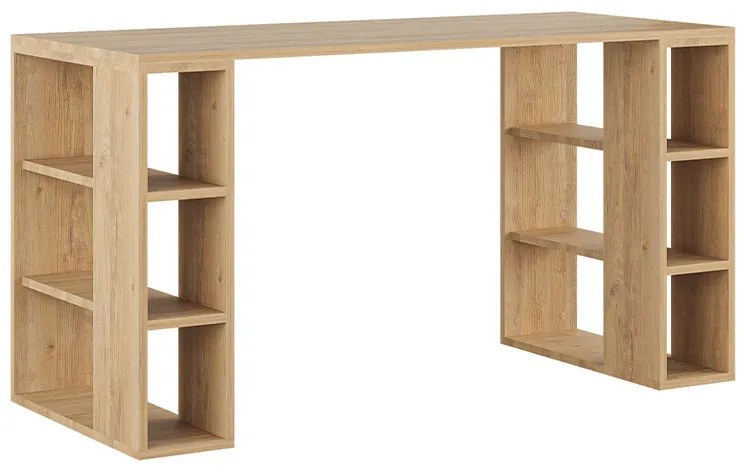 Γραφείο εργασίας Colmar Megapap από μελαμίνη χρώμα sapphire oak 140x60x75εκ - GP037-0005,5 - GP037-0005,5