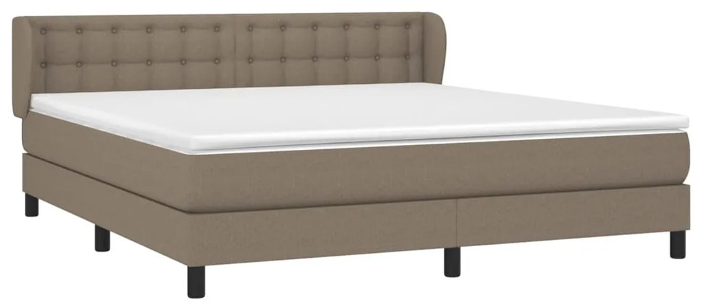 ΚΡΕΒΑΤΙ BOXSPRING ΜΕ ΣΤΡΩΜΑ TAUPE 180X200 ΕΚ. ΥΦΑΣΜΑΤΙΝΟ 3126585