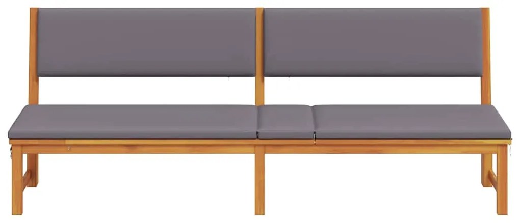 vidaXL Ξαπλώστρα 1-πρόσωπο Καφέ 200 x 57 x 75εκ Μασίφ ξύλο ακακίας