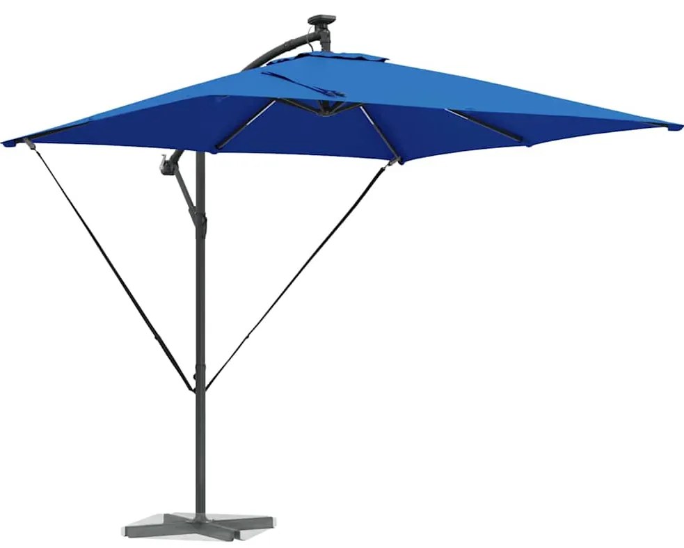 vidaXL Ομπρέλα Cantilever Banana Μπλε 249 x 249 x 250 εκ.