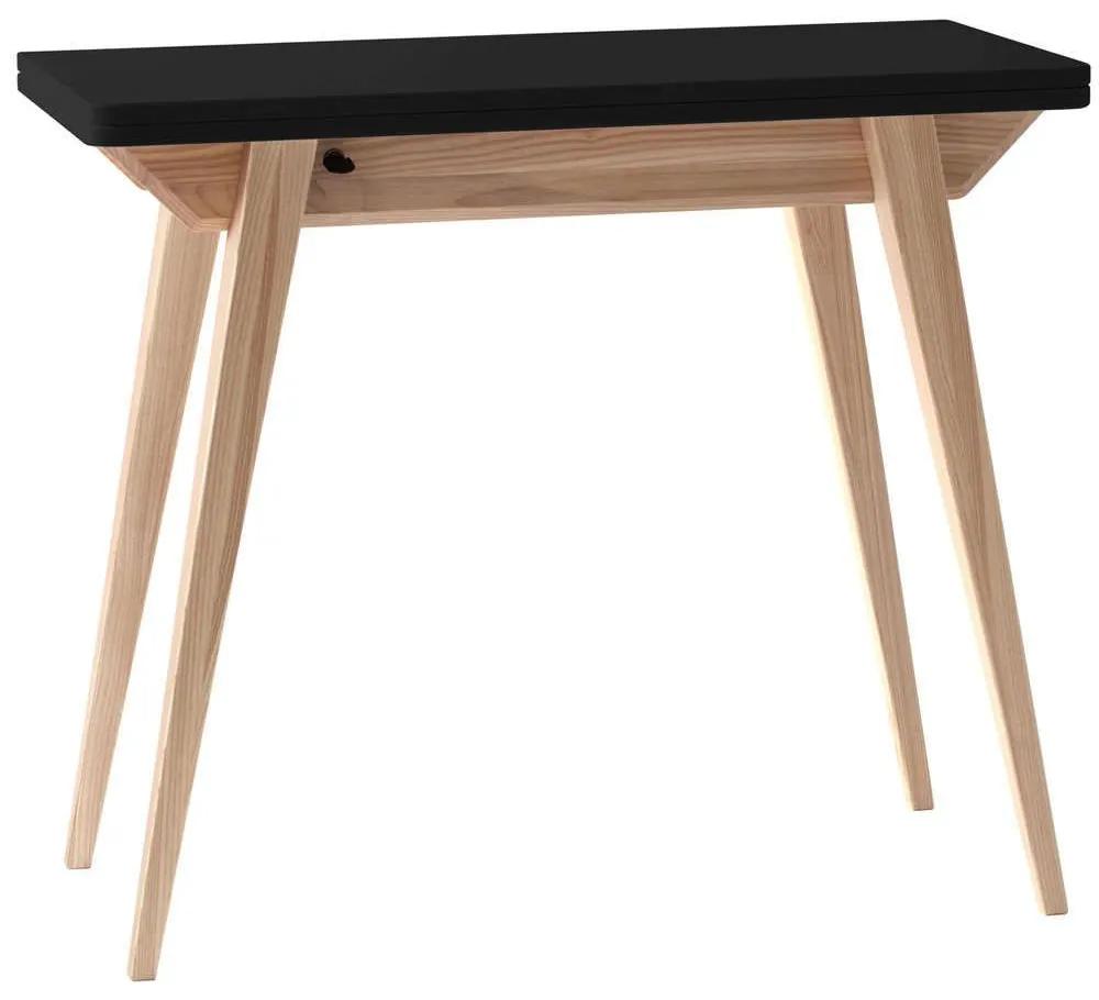 Τραπέζι Επεκτεινόμενο Envelope ENVELOPEEXTBLACK 90x45x76/90x90x74,8cm Black Mdf,Ξύλο
