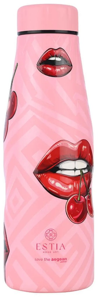 Θερμός Travel Flask Save The Aegean Blush Pop 500ml Estia 01-31657