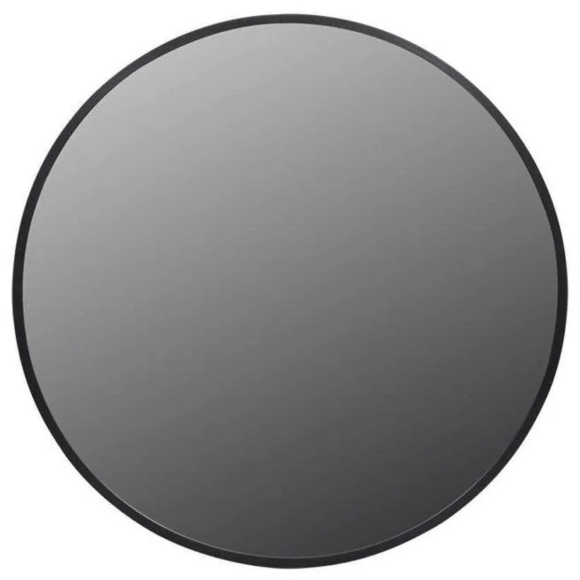 Καθρέπτης Τοίχου Στρογγυλός 373-123-778 40x3cm Black Αλουμίνιο,Γυαλί