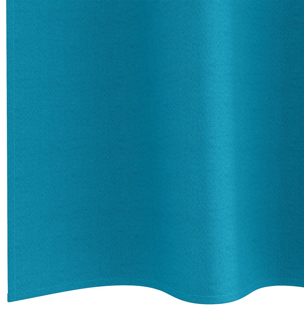 vidaXL Κουρτίνες με κουρτίνες 2 pcs Τιρκουάζ 140 x 140 cm Πολυεστέρας