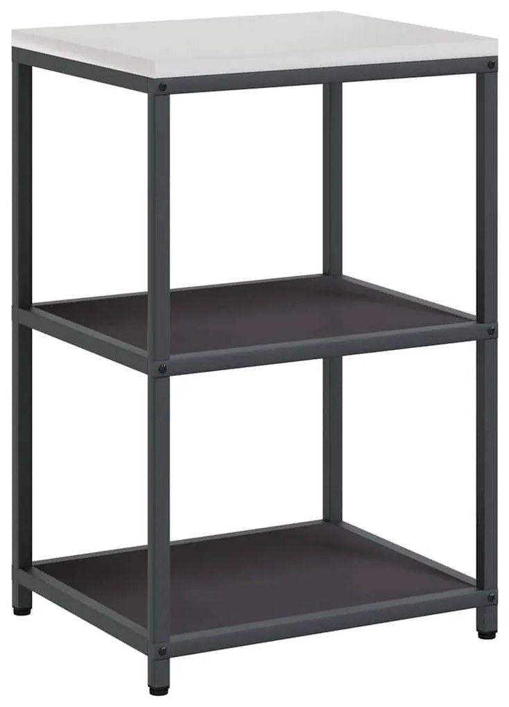 vidaXL Σετ Αποθήκευσης Κουζίνας με ράφι 3 pcs Μαύρο 180 x 50 x 92 εκ.