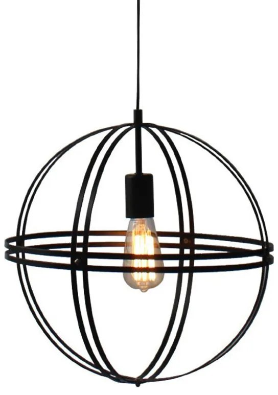Φωτιστικό Οροφής Μονόφωτο Aca Sirena KS1483P1BK Black