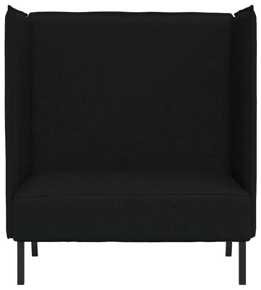 vidaXL Καναπές Υψηλής Πλάτης Μαύρο 109 x 56 x 121 εκ. ύφασμα