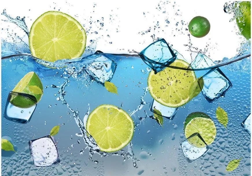 Αυτοκόλλητη φωτοταπετσαρία - Refreshing lemonade - 196x140