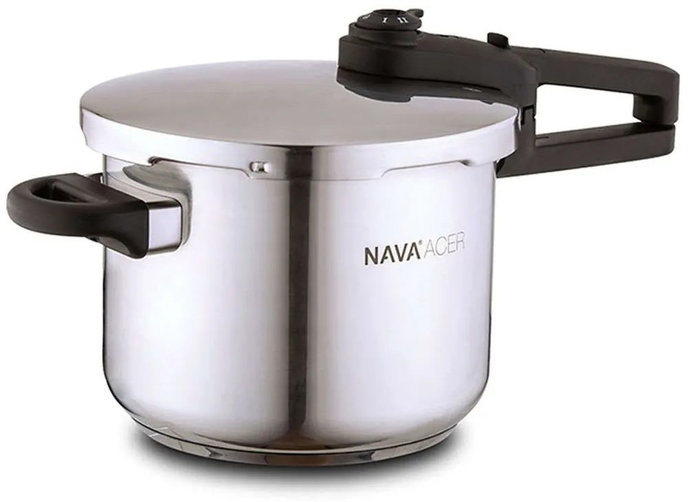 Χύτρα Ταχύτητας Acer 10-266-013 Φ22x22,5cm 6Lt Inox-Black Nava 6lt Stainless Steel