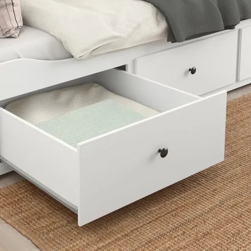 HEMNES κρεβάτι επισκέπτη day bed 3 συρτάρια/2 στρώματα, 80x200 cm 095.215.00