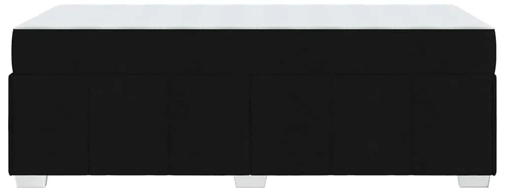 vidaXL Σκελετός Κρεβατιού με στρώμα Μαύρο 90 x 200 cm ύφασμα