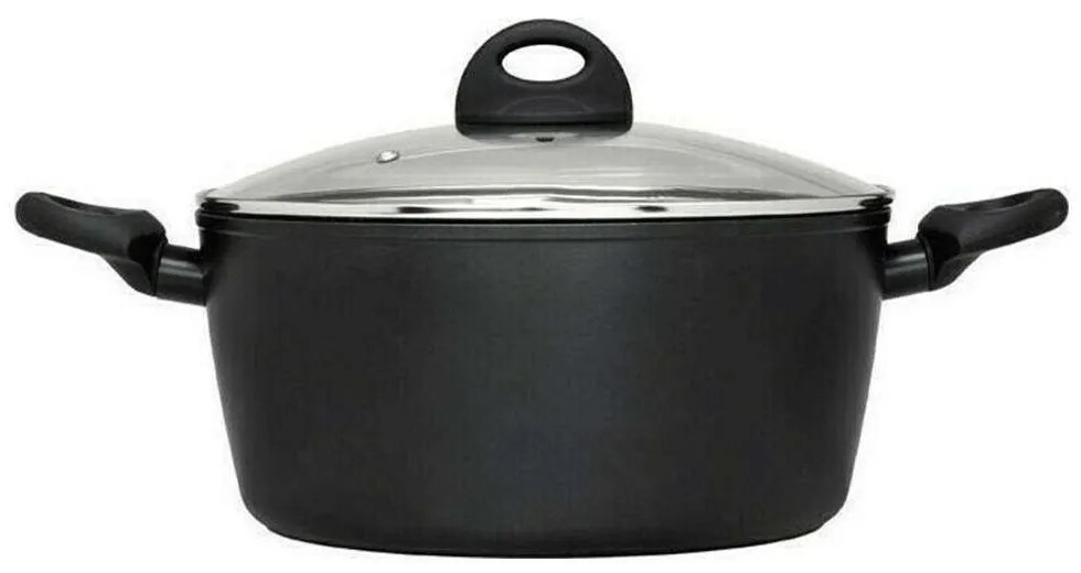 Κατσαρόλα Βαθιά Petra 70.020.020 Φ20cm 2,8Lt Black Cryspo Trio 20cm Αλουμίνιο