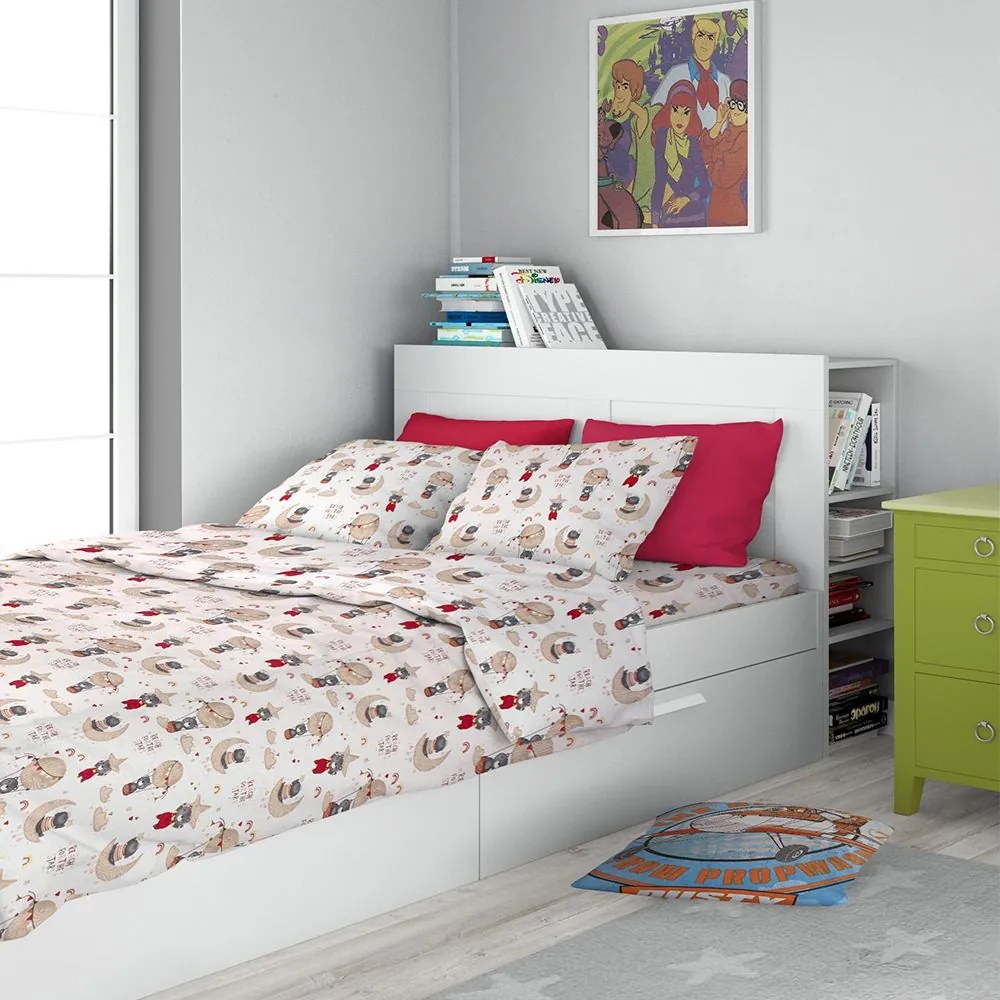 Σεντόνια Παιδικά Reach The Stars (Σετ 3τμχ) 190 Beige DimCol Μονό 160x240cm 100% Cotton