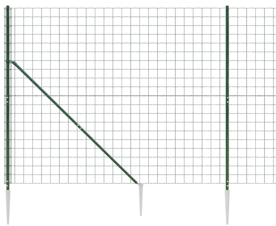 Συρματόπλεγμα Περίφραξης Πράσινο 2 x 10 μ. με Καρφωτές Βάσεις - Πράσινο