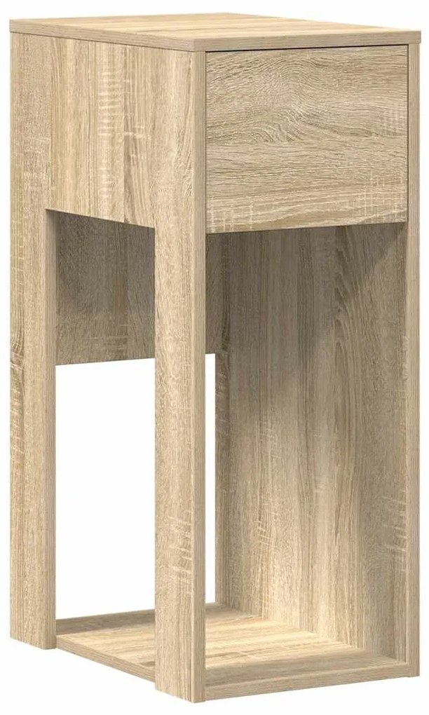 vidaXL Πύργος υπολογιστών με συρτάρι Δρυς sonoma 30x44x74 cm