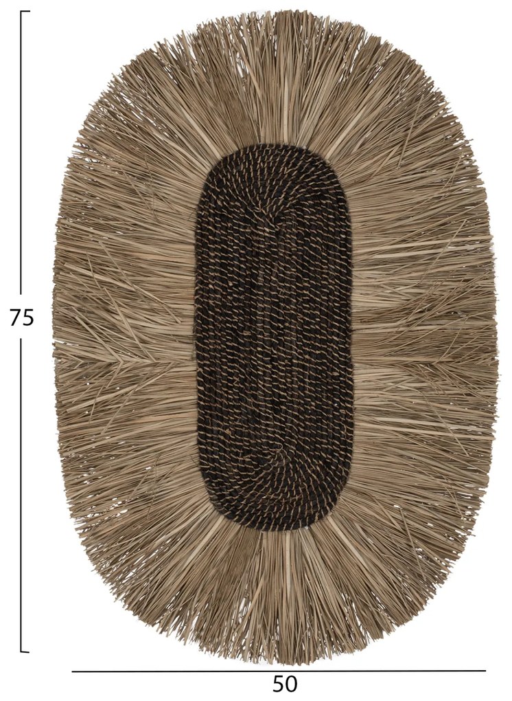 ΔΙΑΚΟΣΜΗΤΙΚΟ ΤΟΙΧΟΥ ΟΒΑΛ ΑΠΟ GRASS ΚΑΙ ΙΝΕΣ ΑΜΠΑΚΑ ΣΕ ΧΡΩΜΑ ΦΥΣΙΚΟ 50x5x75Yεκ.HM7794 - 0501739 - HM7794