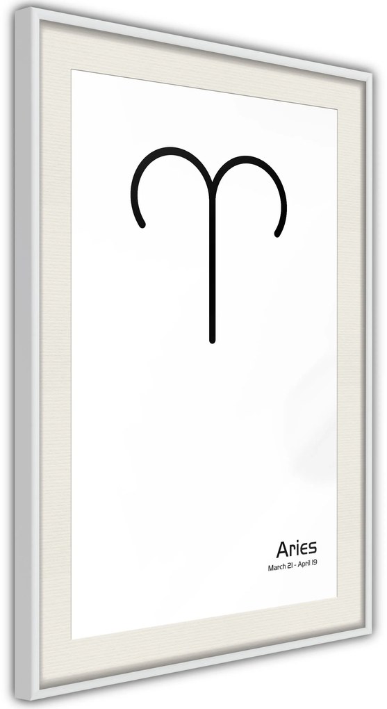 Αφίσα - Zodiac: Aries II - 30x45 - Μαύρο - Με πασπαρτού