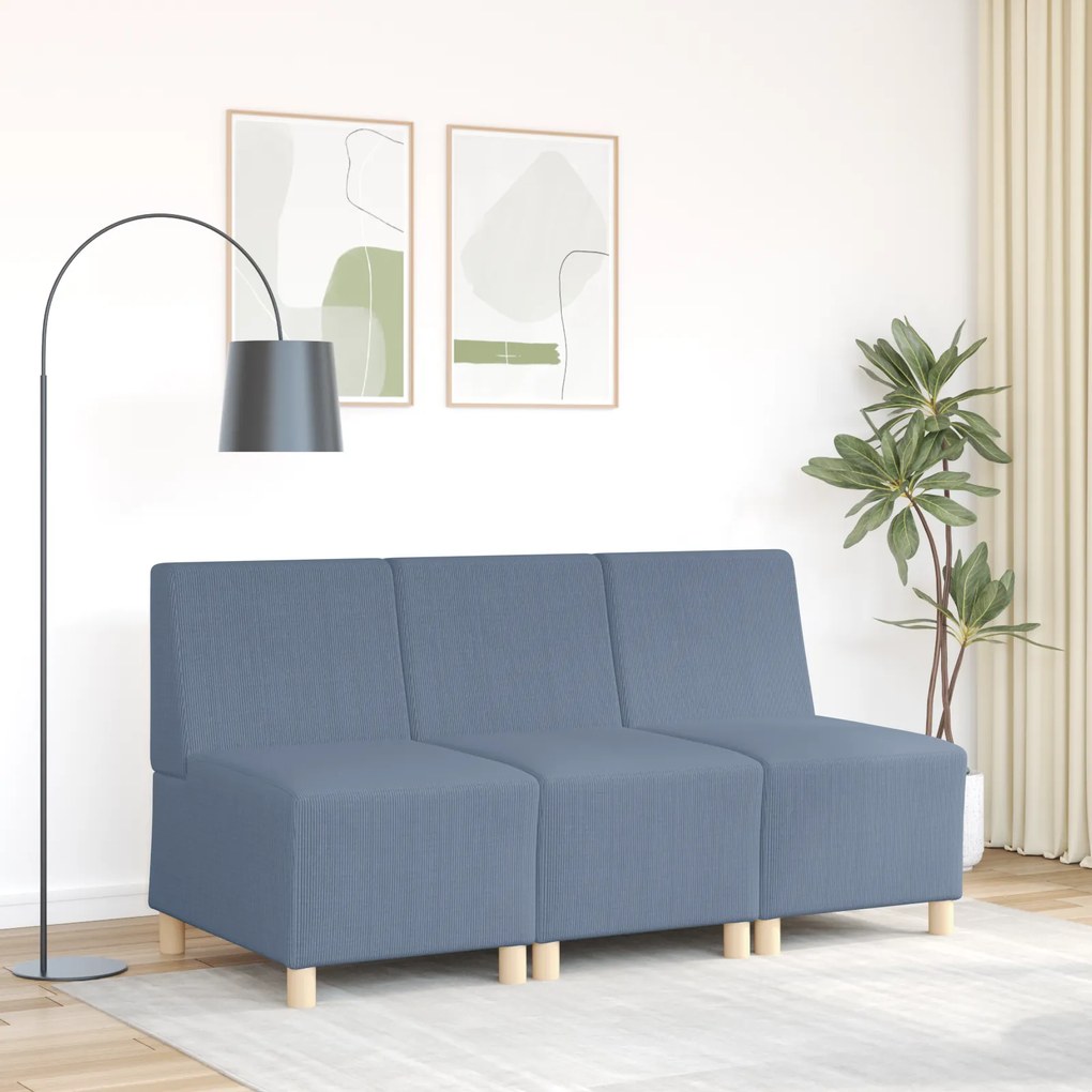 vidaXL Καθίσμα Σαλονιού Μπλε 55 x 74 x 82 εκ. Βελούδο
