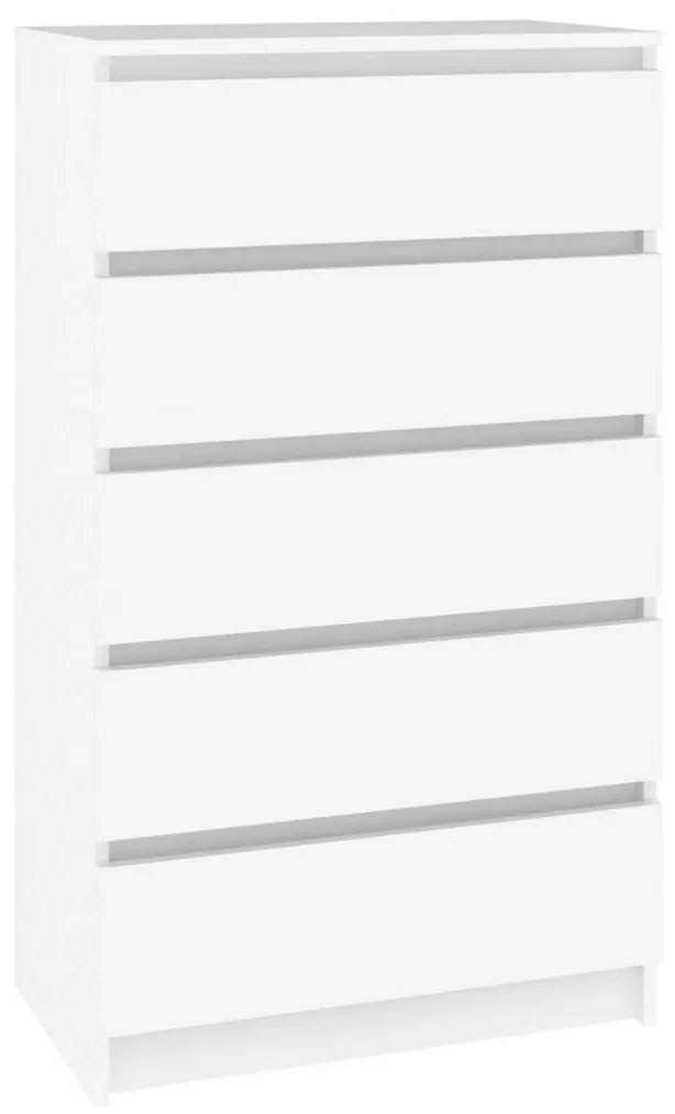 vidaXL Συρταριέρα Λευκή 60 x 36 x 103 εκ. από Επεξεργασμένο Ξύλο