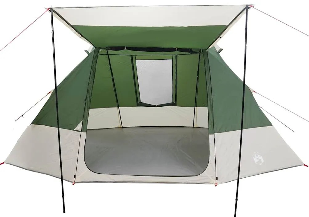 vidaXL Σκηνή Camping Πράσινο 482 x 360 x 227 εκ Πολυεστέρας