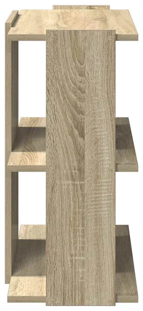 Βιβλιοθήκη 3 Επιπέδων Sonoma Δρυς 60x30x60 εκ. Επεξεργ. Ξύλο - Καφέ