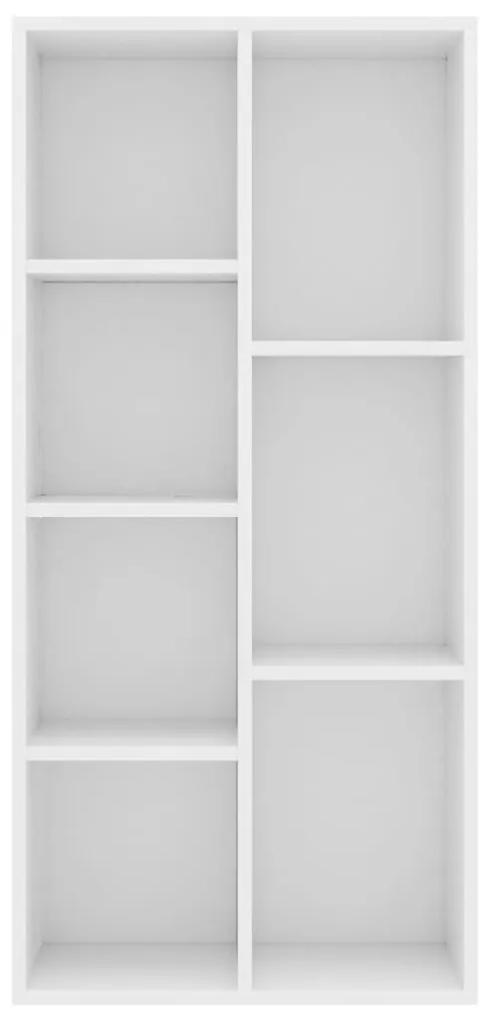 vidaXL Βιβλιοθήκη Λευκή 50 x 25 x 106 εκ. από Μοριοσανίδα