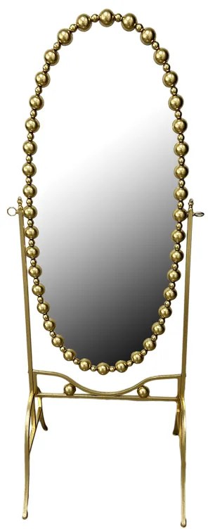 Καθρέπτης Present Inart χρυσό μέταλλο 62.5x49x170εκ Υλικό: METAL 295-000009
