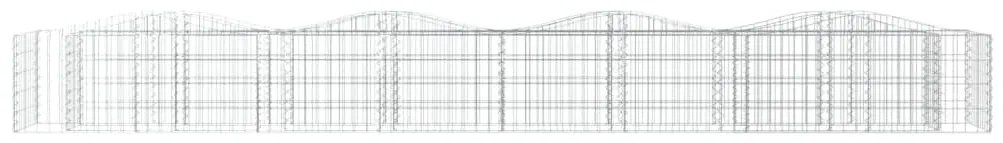 vidaXL Συρματοκιβώτιο Τοξωτό 400x50x50 εκ. από Γαλβανισμένο Σίδερο