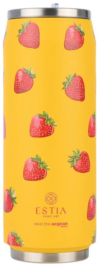 Θερμός Travel Cup Save The Aegean Berry Bright 500ml Estia 01-31190
