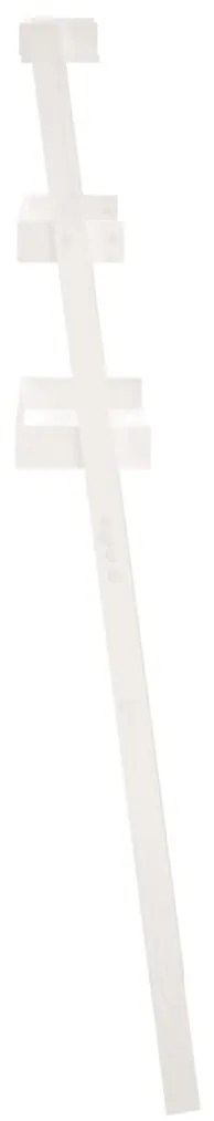 vidaXL Ραφιέρα Για Τουαλέτα Λευκή 63,5x32x179 εκ. Μασίφ Ξύλο Πεύκου