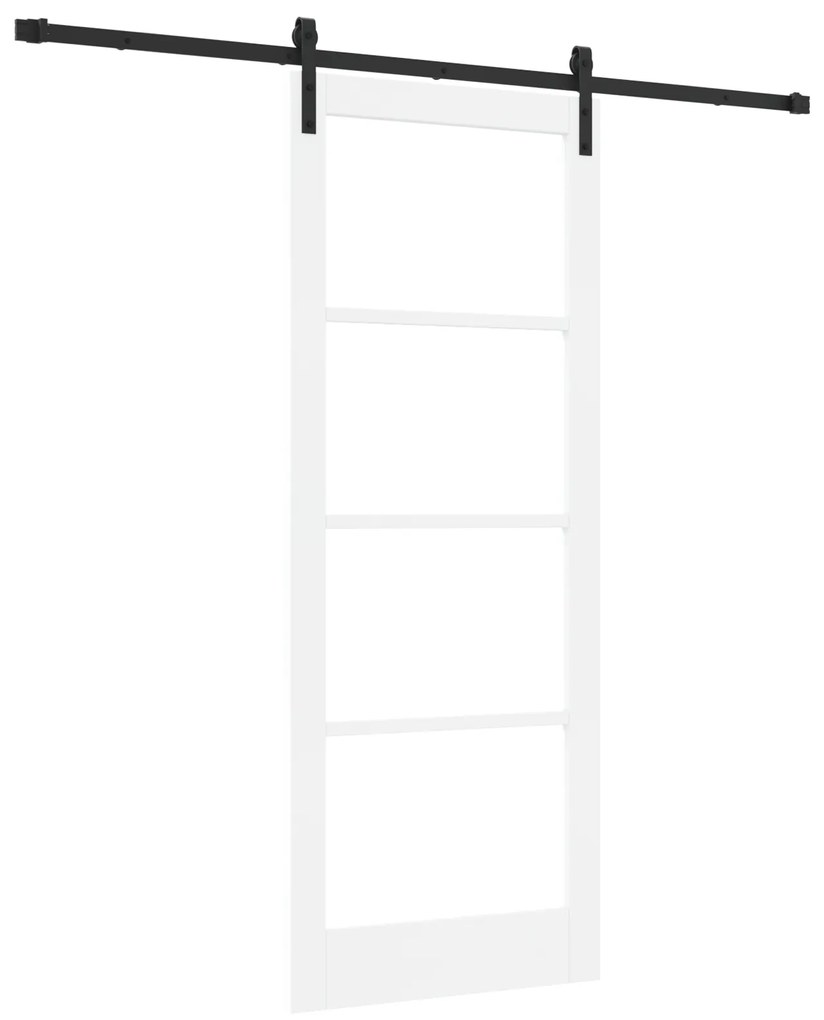 vidaXL Συρόμενη Πόρτα με Σετ Χαλκά 'ORKDAL' Λευκή 83x211 cm