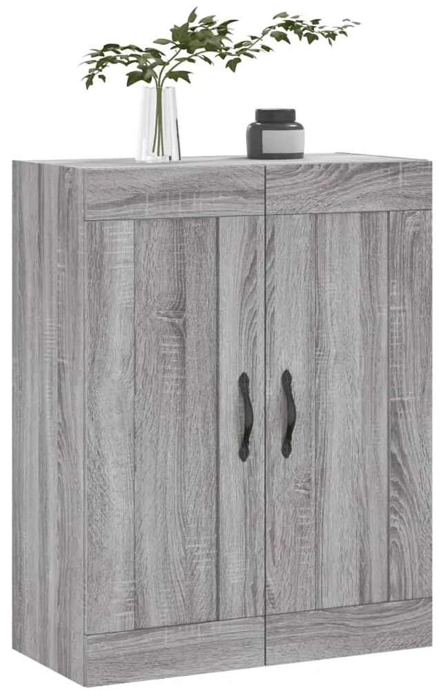vidaXL Ντουλάπι Επιτοίχιο Γκρι Sonoma 69,5 x 34 x 90 εκ. Επεξεργ. Ξύλο
