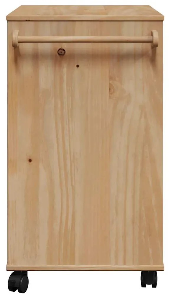 vidaXL Τρόλεϊ Κουζίνας OTTA 59x45x80 εκ. από Μασίφ Ξύλο Πεύκου