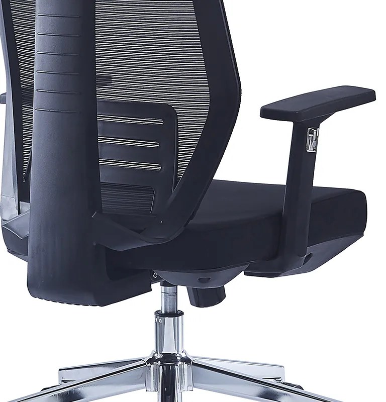 Καρέκλα γραφείου διευθυντή Commend pakoworld ύφασμα mesh μαύρο