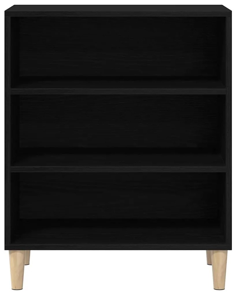 vidaXL Πλαϊνό γραφείο Μαύρη Οξυά 57 x 35 x 70 εκ Επεξεργασμένο ξύλο