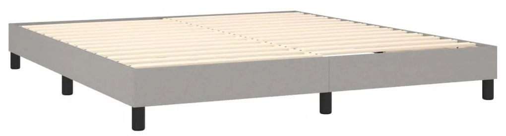 ΚΡΕΒΑΤΙ BOXSPRING ΜΕ ΣΤΡΩΜΑ &amp; LED ΑΝ.ΓΚΡΙ 180X200 ΕΚ ΥΦΑΣΜΑΤΙΝΟ 3133493