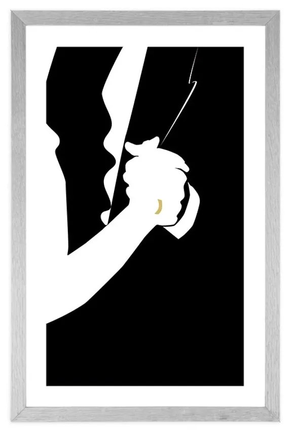 Αφίσα με πασπαρτού Επισφράγιση της αγάπης - 40x60 black