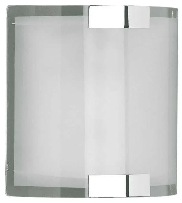 Φωτιστικό Τοίχου-Απλίκα Divo 20x20x7cm Chrome-White 2522011-06 Trio Lighting Metal, Glass