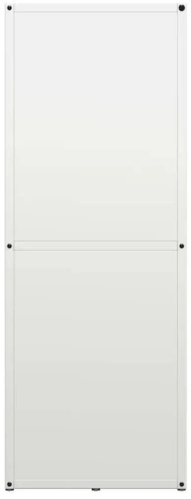 vidaXL Ράφι Καυσόξυλων Λευκό 40x30x80 εκ. Χάλυβας ψυχρής έλασης