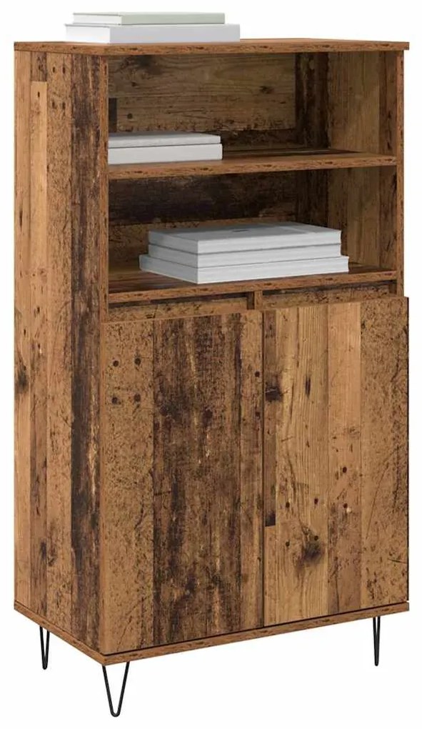 vidaXL Highboard Καφέ 60 x 36 x 110 εκ. Επεξεργασμένο ξύλο