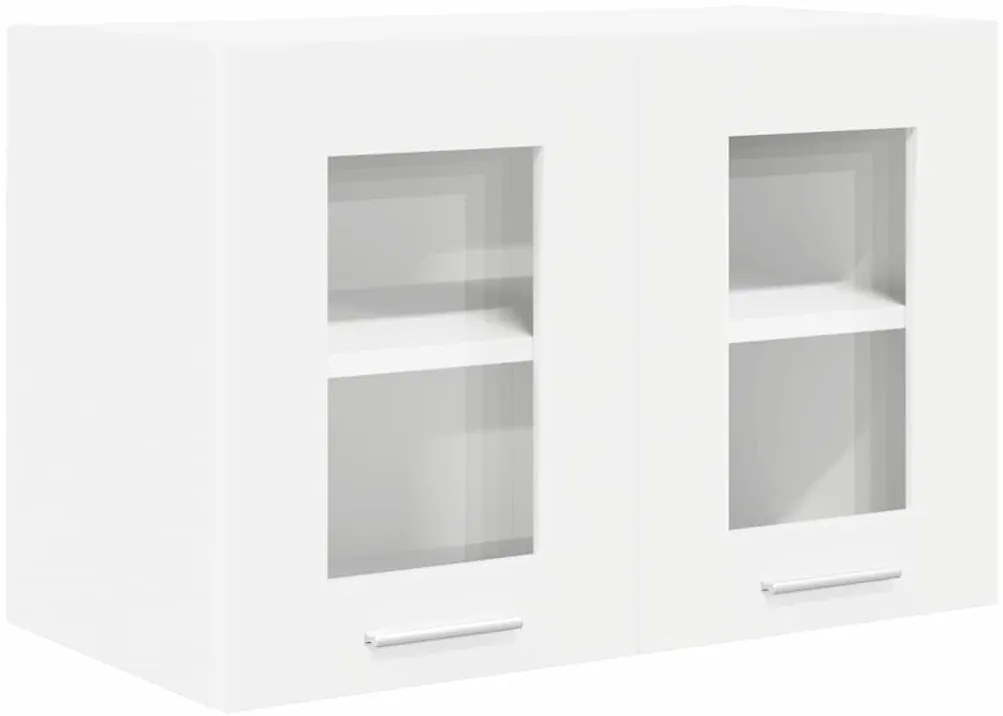 vidaXL Κρεμαστό ντουλάπι με πόρτα Riga 2 pcs Λευκό 60 x 31 x 40 εκ