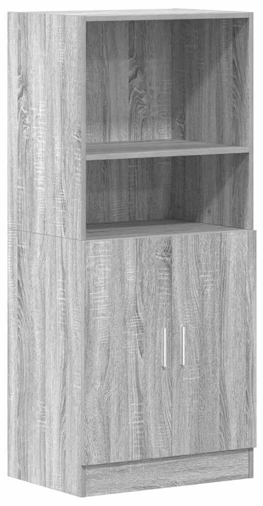 Ντουλάπι Κουζίνας Γκρι sonoma 57x41,5x131,5 εκ. Επεξεργ. Ξύλο - Γκρι